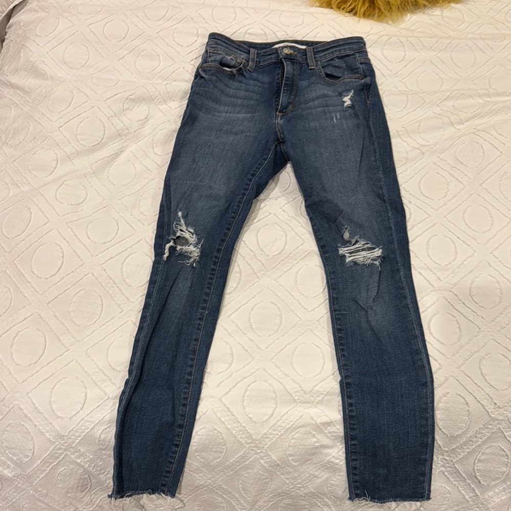 Joe's Jeans Blue Skinny Fit Denim with Distressed Details